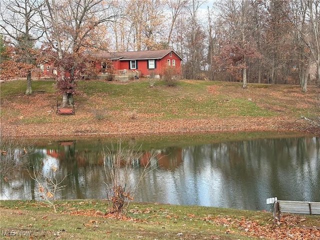 view of water feature