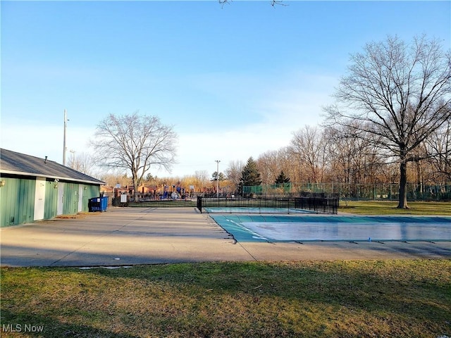 view of sport court