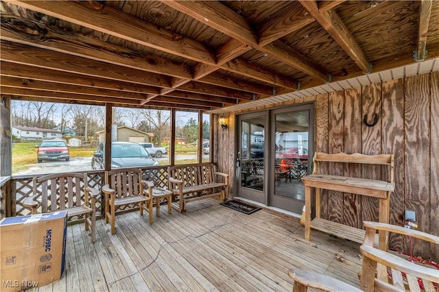 view of sunroom / solarium