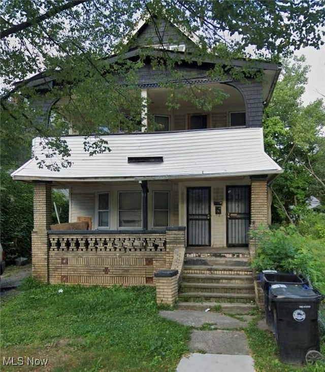 view of front of house with a porch