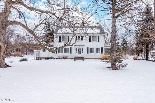 view of front of home