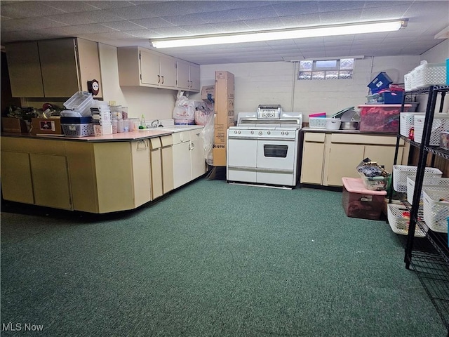 kitchen featuring range with two ovens