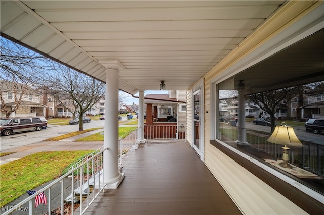 view of patio / terrace with a porch