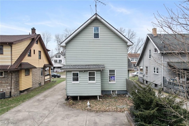 view of back of property