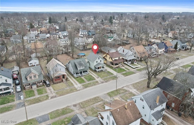 birds eye view of property