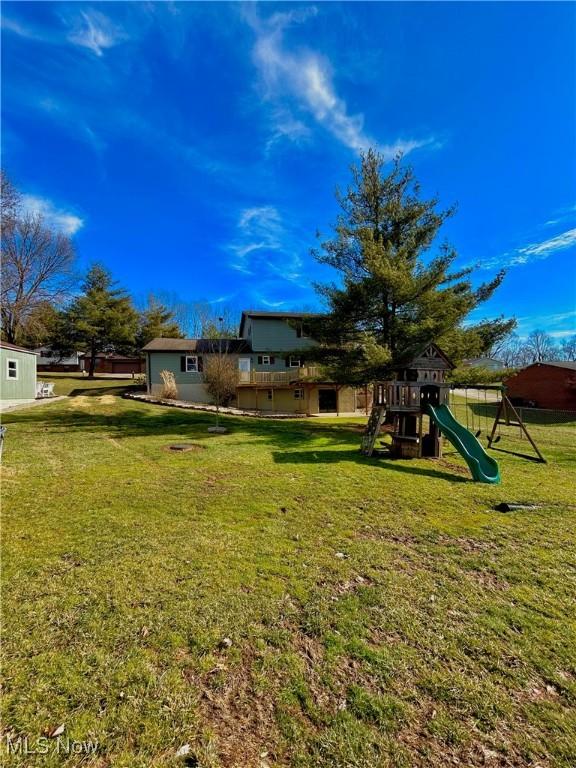 130 Rauch Dr, Marietta, OH 45750 - view of yard with a playground