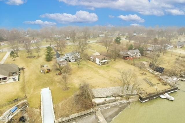 aerial view with a rural view