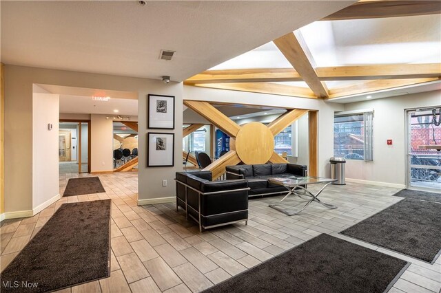 community lobby featuring visible vents