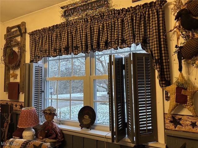 interior details featuring ornamental molding