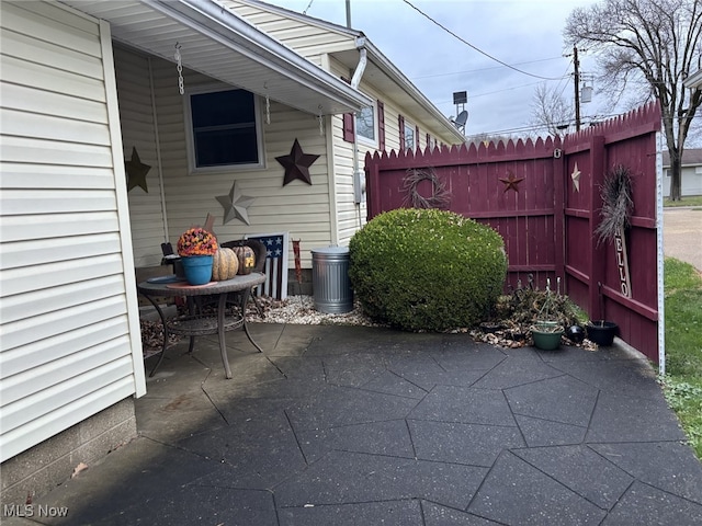 view of patio