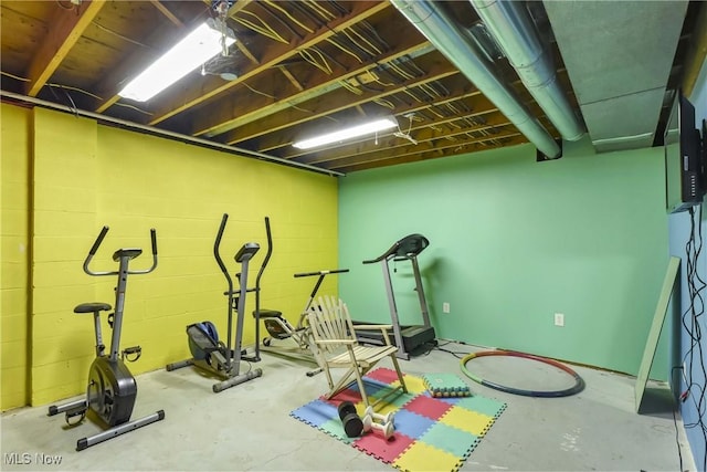 view of workout room