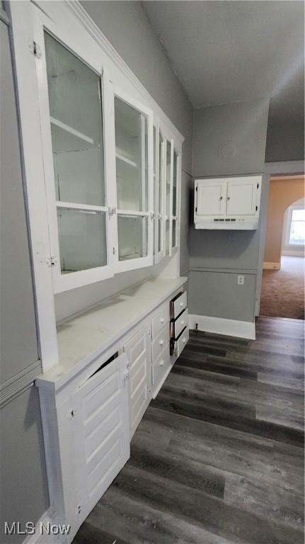 interior space featuring hardwood / wood-style floors