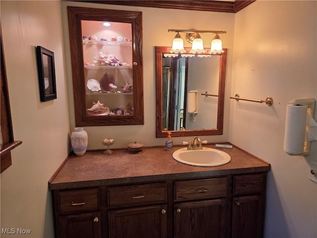 bathroom with vanity