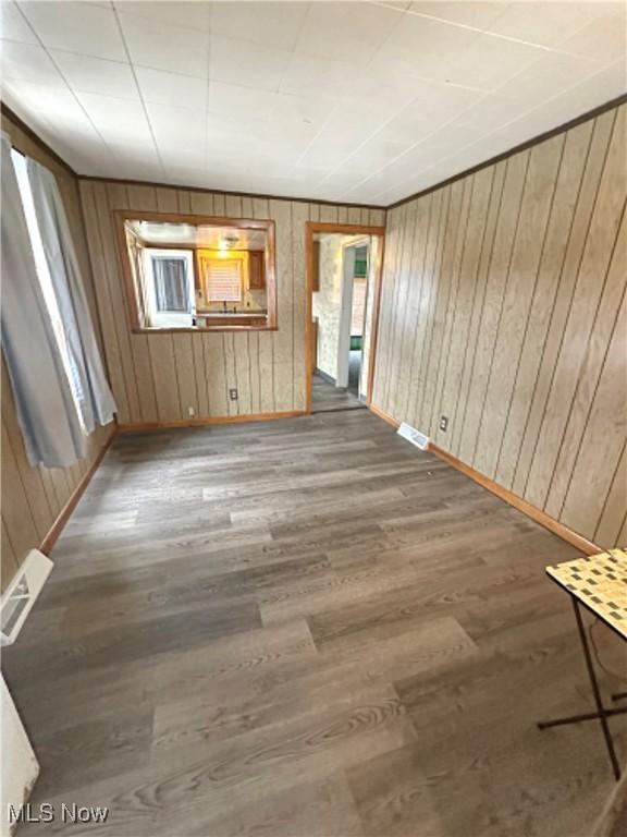 empty room featuring hardwood / wood-style floors