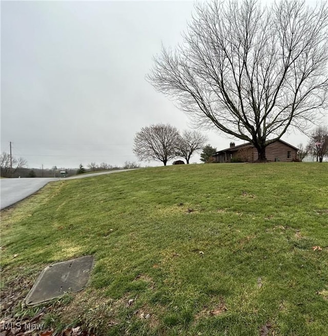 view of yard featuring a rural view