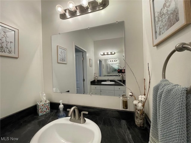 bathroom with vanity