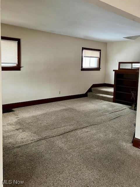 empty room with carpet floors