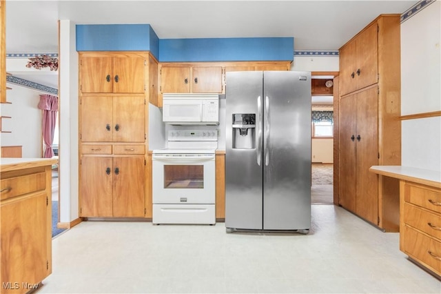 kitchen with white appliances