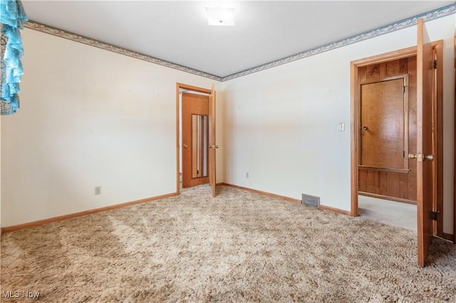 view of carpeted empty room