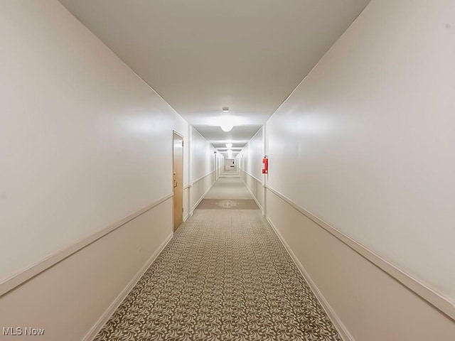 corridor featuring carpet floors