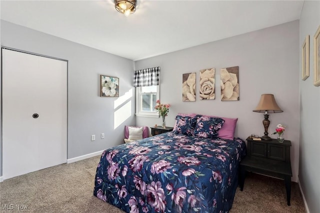 bedroom featuring carpet flooring