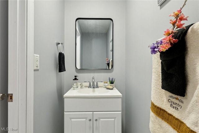 bathroom featuring vanity