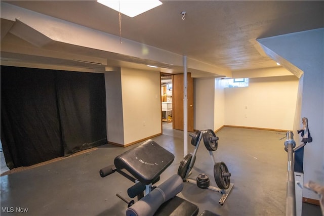 view of workout room