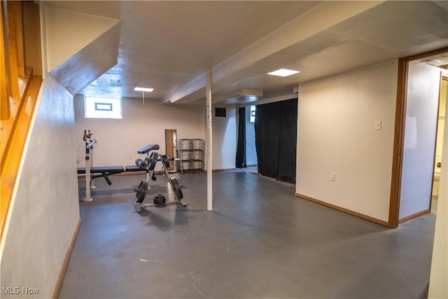 view of exercise room