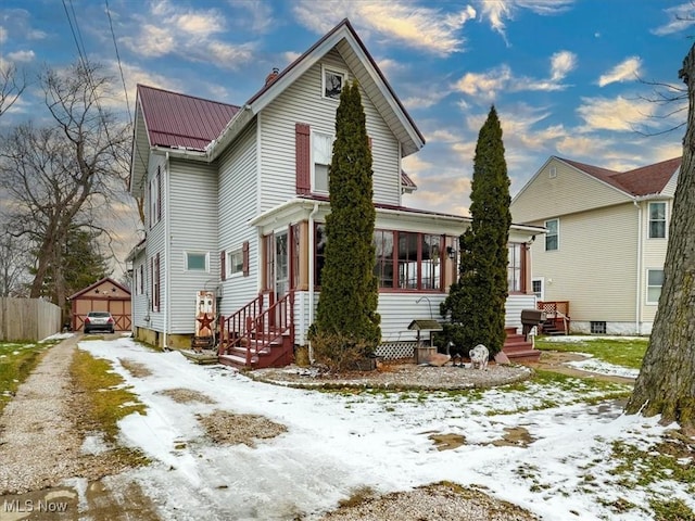 view of front of house