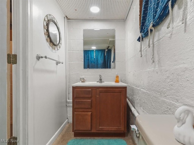 bathroom with vanity