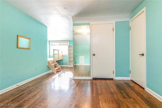 interior space featuring dark hardwood / wood-style floors