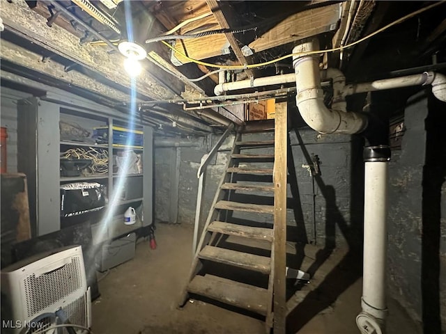 view of basement