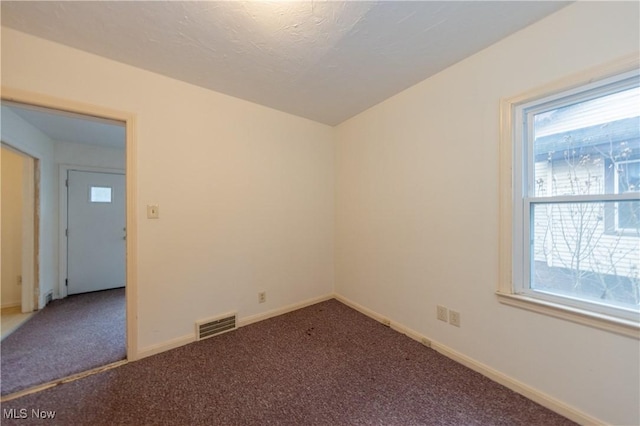 carpeted empty room with a wealth of natural light