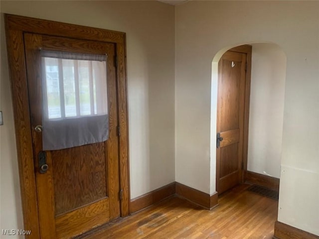 interior space featuring light hardwood / wood-style floors