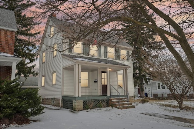 view of front of home