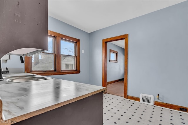 kitchen featuring sink