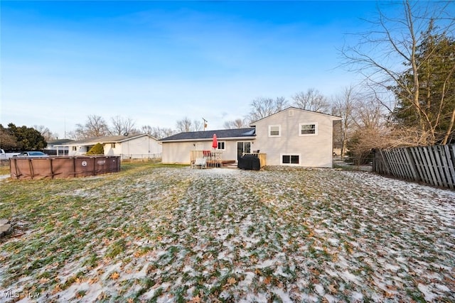 view of rear view of property