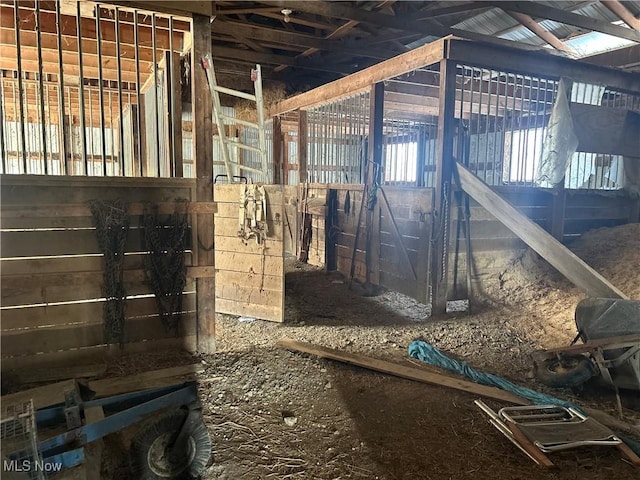 view of horse barn