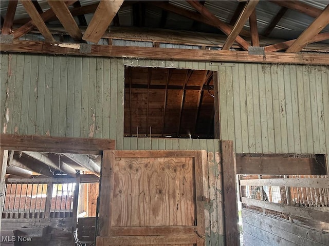 view of horse barn