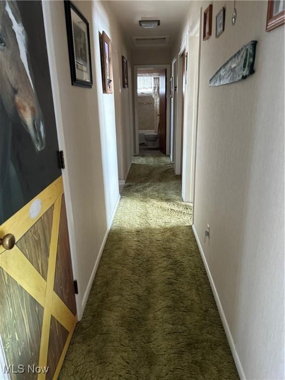 corridor featuring carpet floors