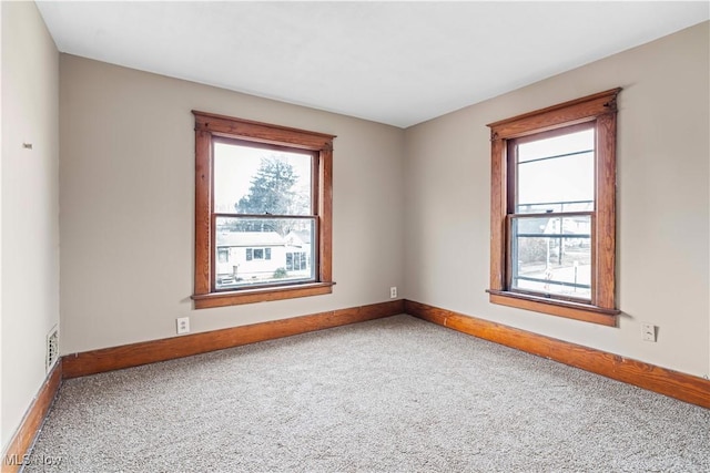 empty room featuring carpet