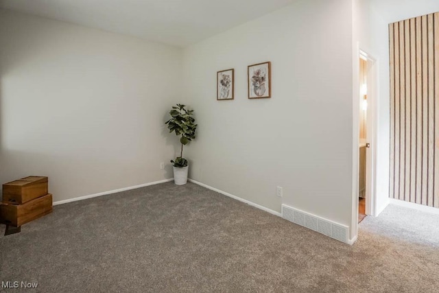 view of carpeted empty room