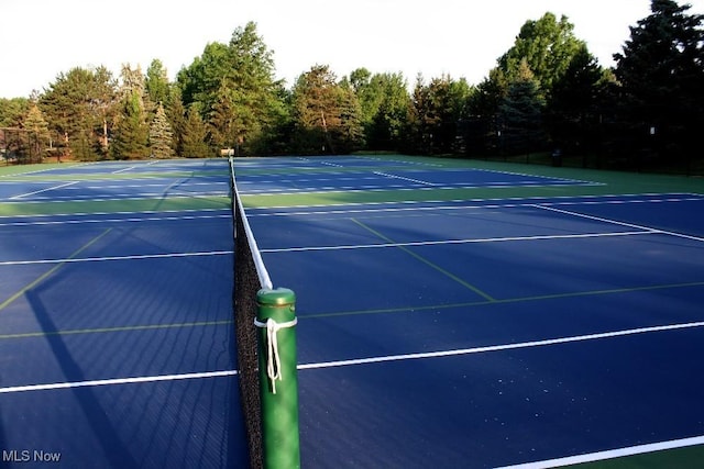 view of tennis court