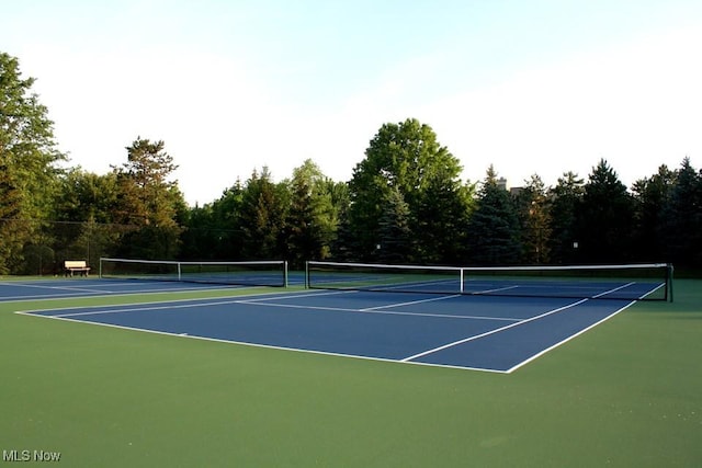 view of tennis court