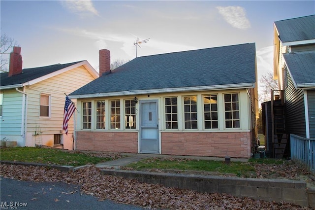 view of back of property