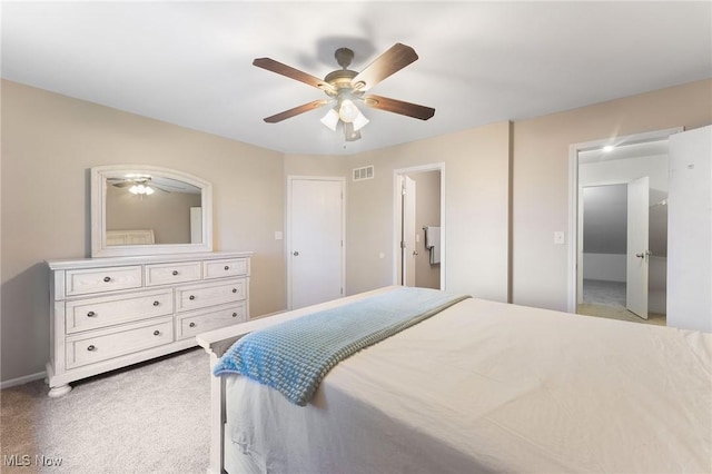 1260 Boardman-Canfield Rd # 29, Boardman, OH 44512 - bedroom with ceiling fan and carpet flooring