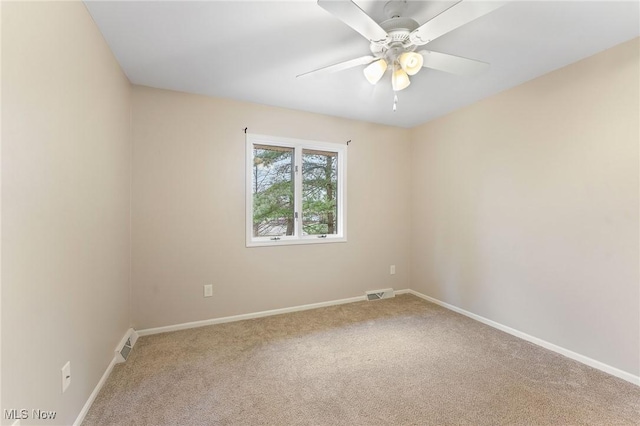 1260 Boardman-Canfield Rd # 29, Boardman, OH 44512 - carpeted spare room featuring ceiling fan