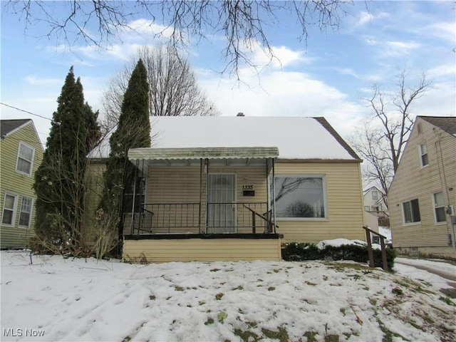 view of bungalow