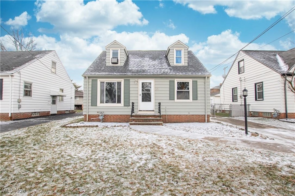 view of cape cod-style house