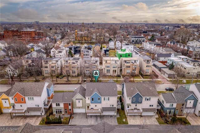 2280 City View Dr, Cleveland, OH 44113 - view of aerial view at dusk